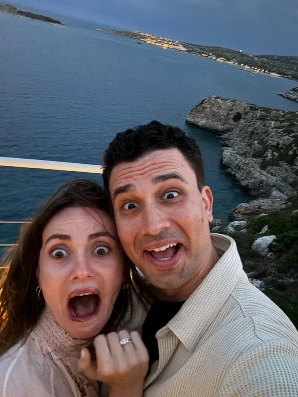 Morgan pulling a surprised face